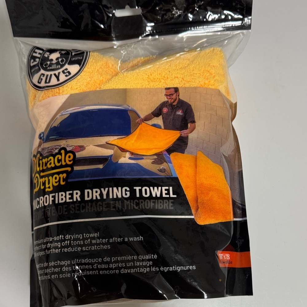 Miracle Dryer Microfiber Drying Towel - Yellow